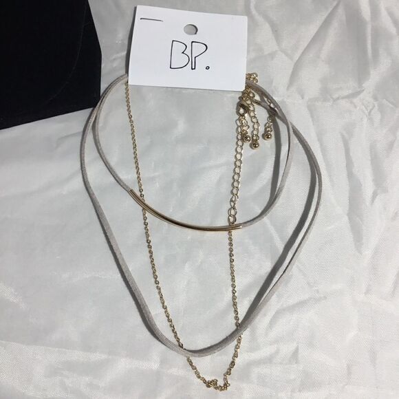 BP. 3-Pack Faux Suede & Chain Chokers (G1) - Picture 3 of 6